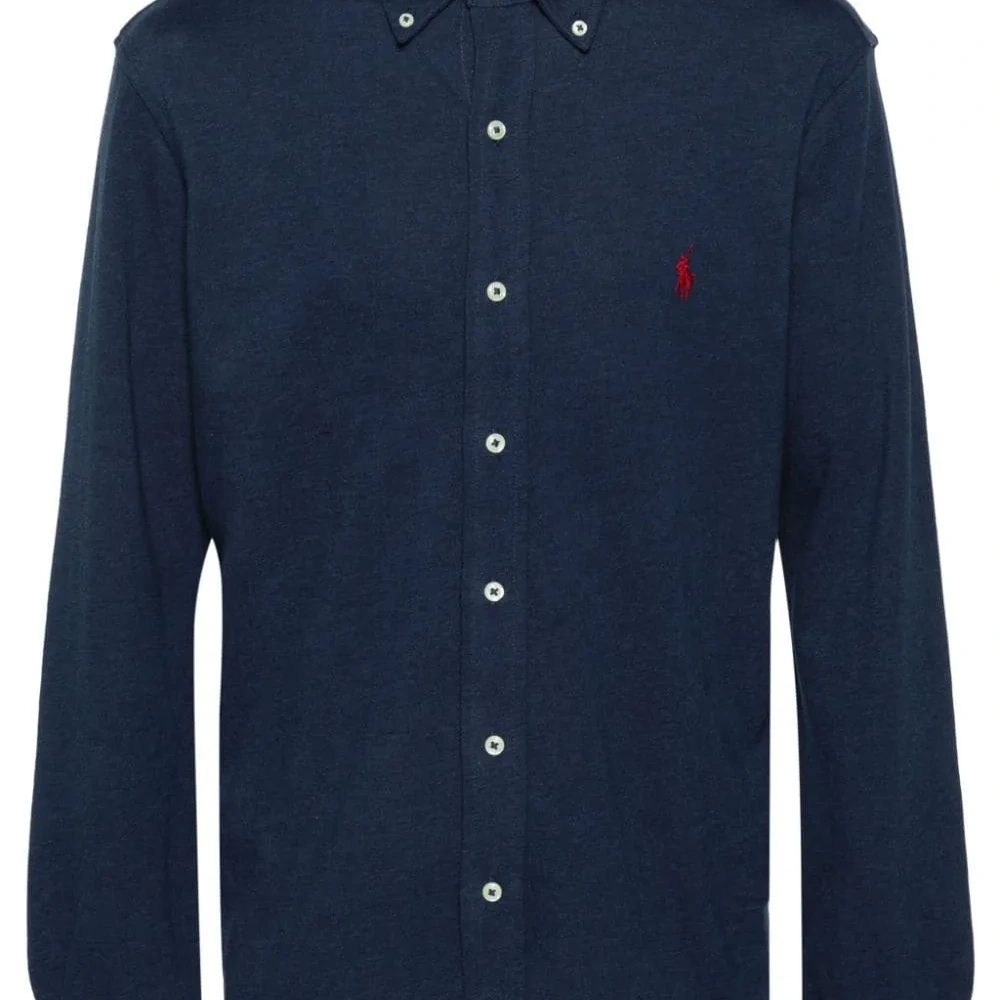 Рубашка с вышитым логотипом