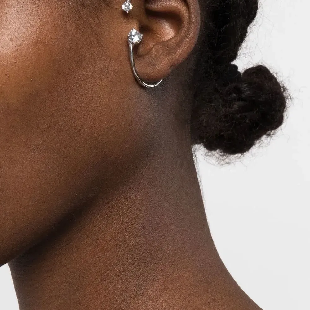 Серьга-кафф с кристаллами