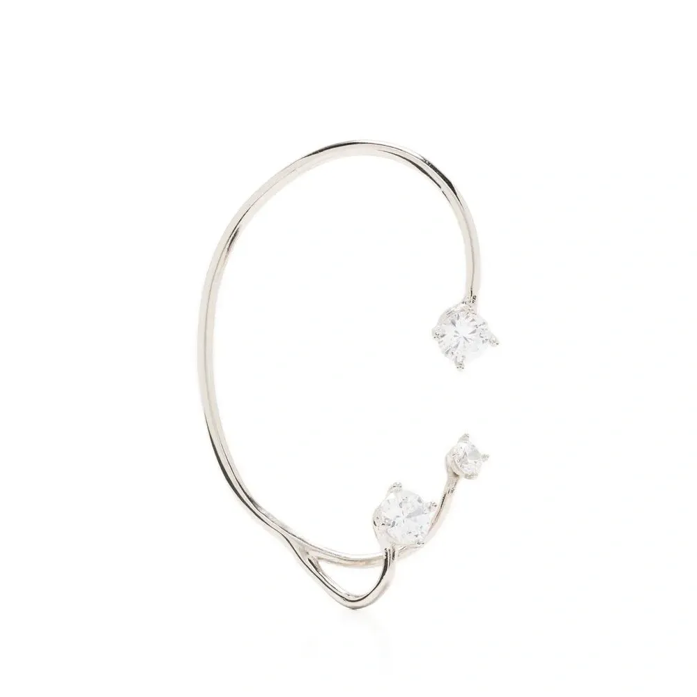 Серьга-кафф с кристаллами