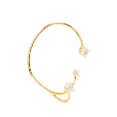 Серьга-кафф с кристаллами