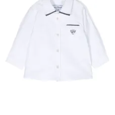 Рубашка с вышитым логотипом