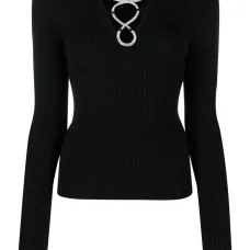 Топ в рубчик со шнуровкой