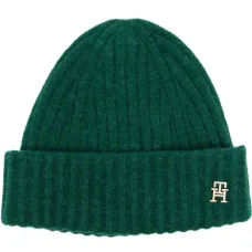 Шапка бини в рубчик с логотипом