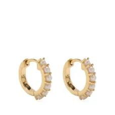 Серьги-кольца с жемчугом