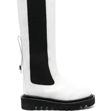 Сапоги в двух тонах