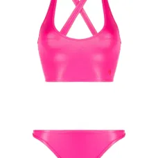 Бикини с вышитым логотипом