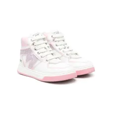 Высокие кроссовки с нашивкой-логотипом