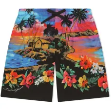 Шорты с цветочным принтом