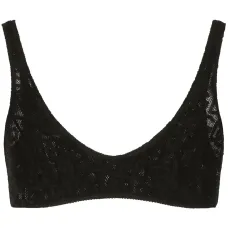 Жаккардовый бюстгальтер-бралетт из тюля с логотипом DG Жаккардовый бюстгальтер-бралетт из тюля с логотипом DG