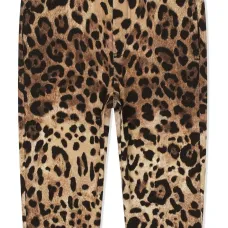 Спортивные брюки с леопардовым принтом