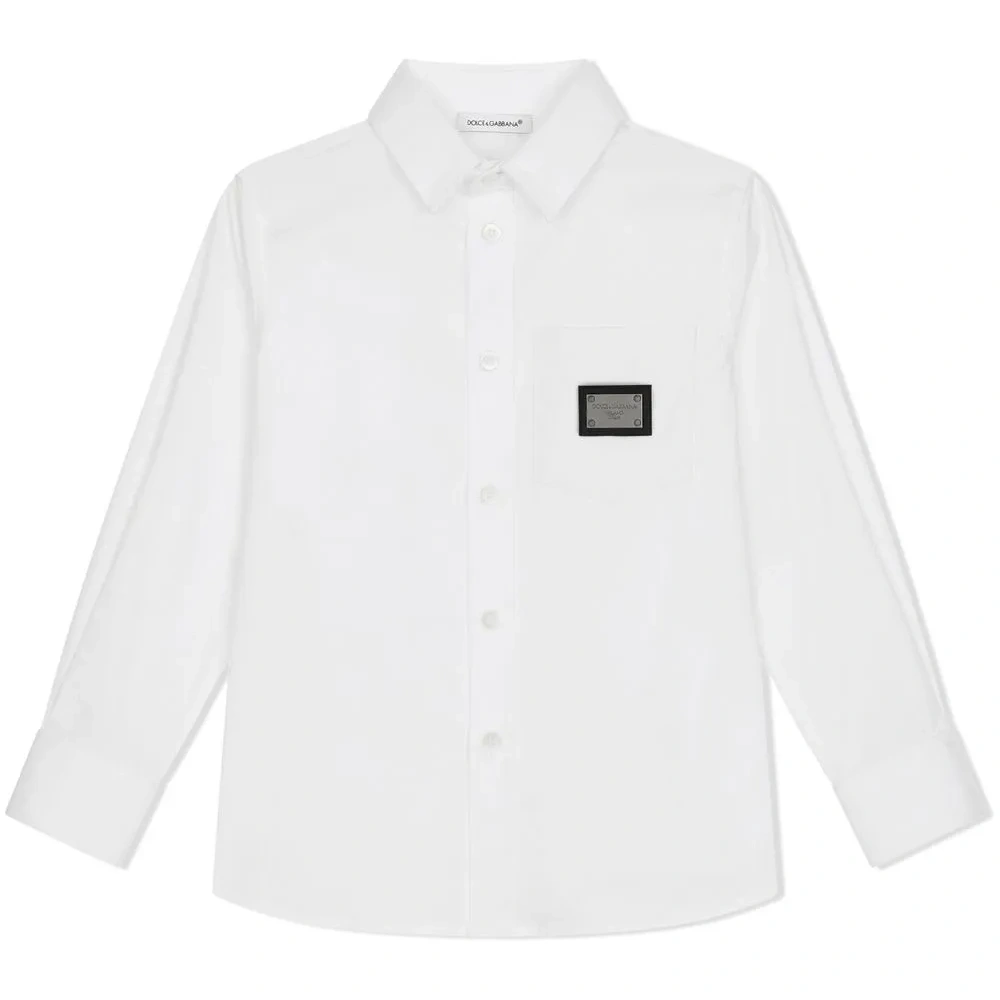 Поплиновая рубашка с логотипом