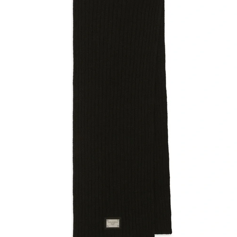 Шарф в рубчик с логотипом DG Шарф в рубчик с логотипом DG