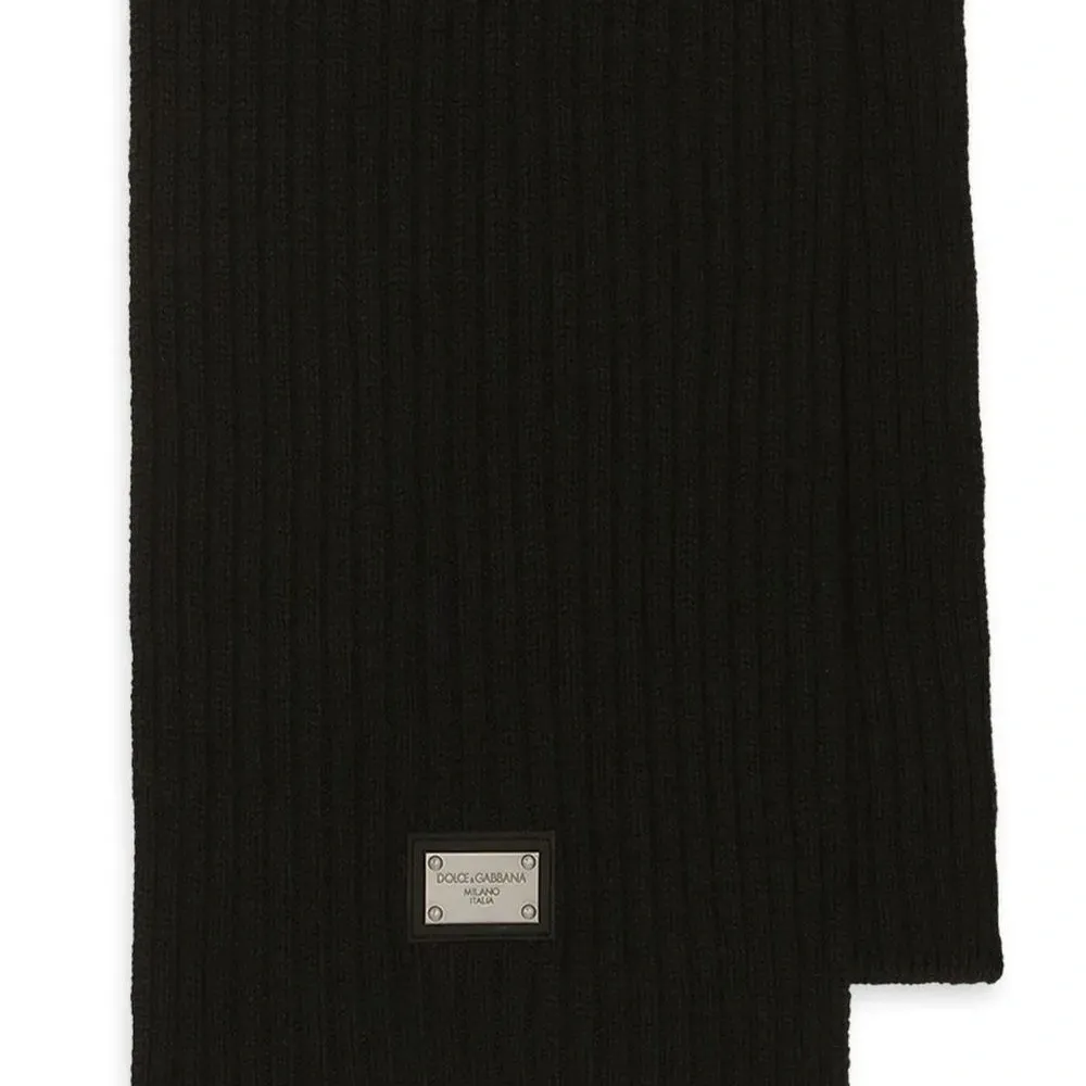 Шарф в рубчик с логотипом DG Шарф в рубчик с логотипом DG