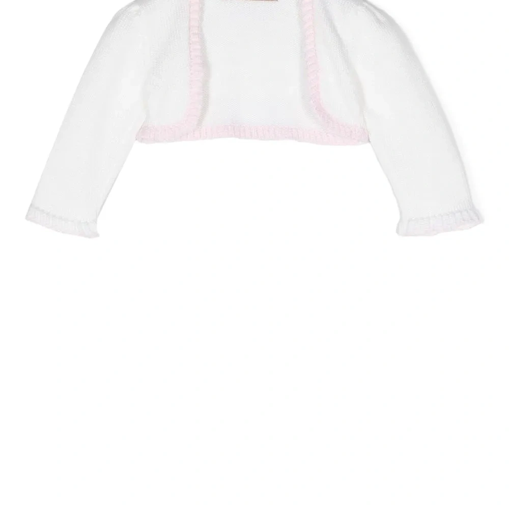 Укороченный кардиган с оборками