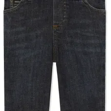 Джинсы с кулиской и логотипом