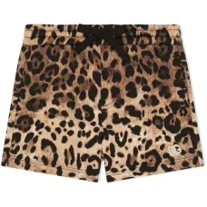 Спортивные шорты с леопардовым принтом