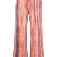 Брюки с кулиской и принтом тай-дай Брюки с кулиской и принтом тай-дай