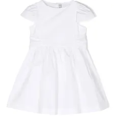 Расклешенное платье с завязками