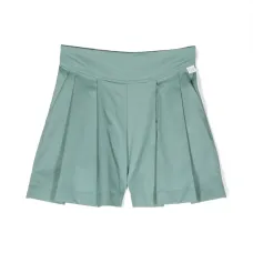 Шорты с эластичным поясом и складками