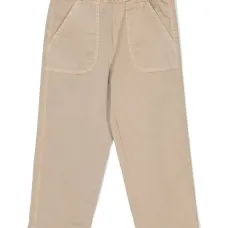 Прямые брюки с эластичным поясом