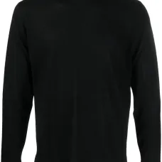 Джемпер тонкой вязки с круглым вырезом