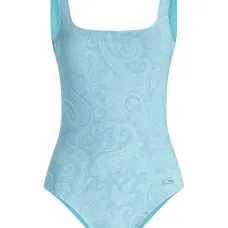 Купальник без рукавов с принтом пейсли Купальник без рукавов с принтом пейсли