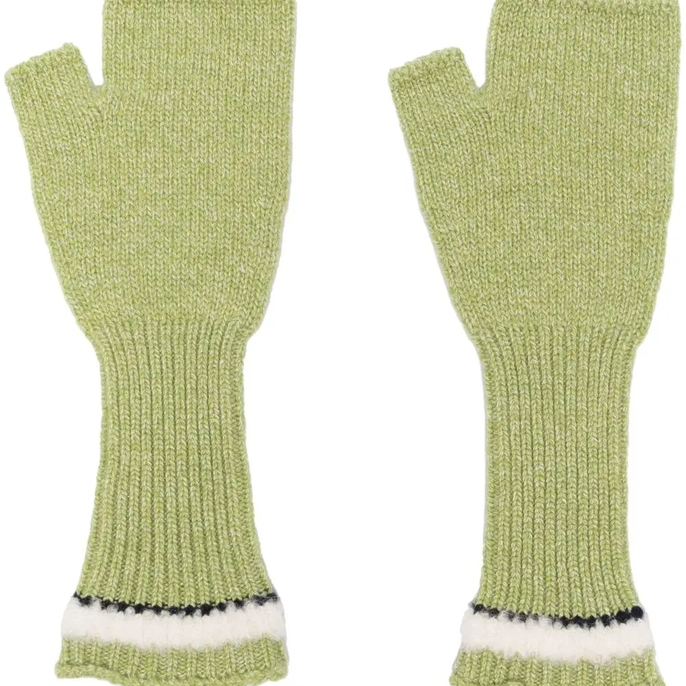 Кашемировые перчатки-митенки