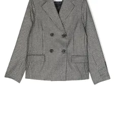 Двубортный блейзер в ломаную клетку Двубортный блейзер в ломаную клетку