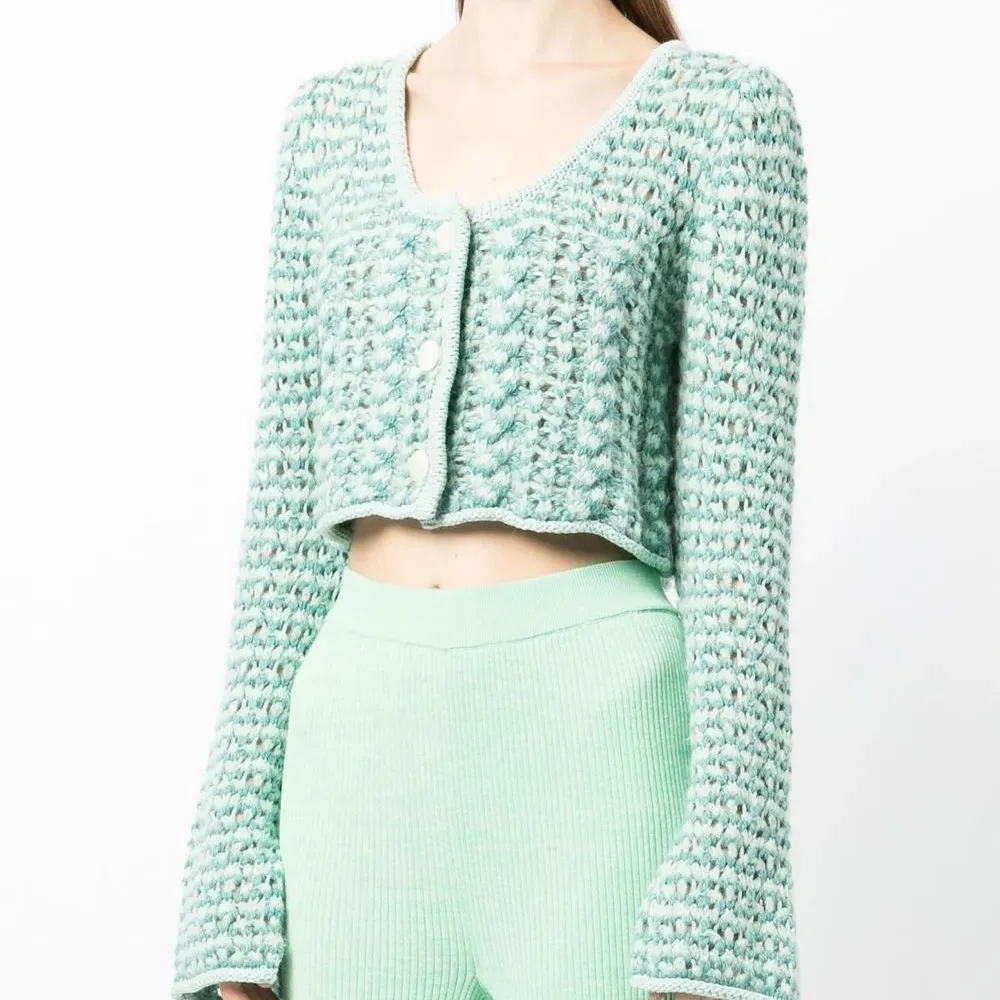 Кардиган крупной вязки