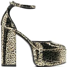 Босоножки с леопардовым принтом