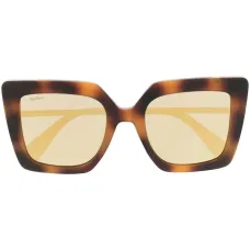 Солнцезащитные очки в массивной оправе