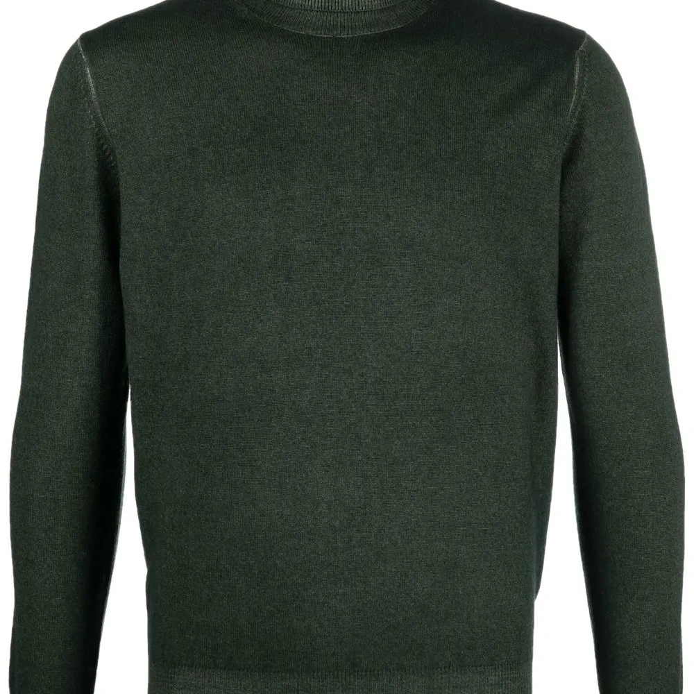 Джемпер с высоким воротником и отделкой в рубчик