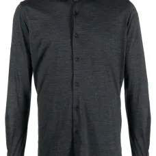 Шерстяная рубашка с длинными рукавами