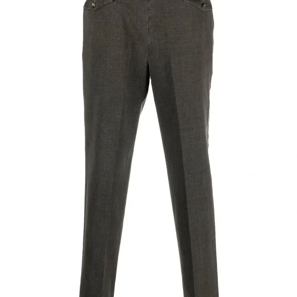 Брюки чинос со смещенной застежкой