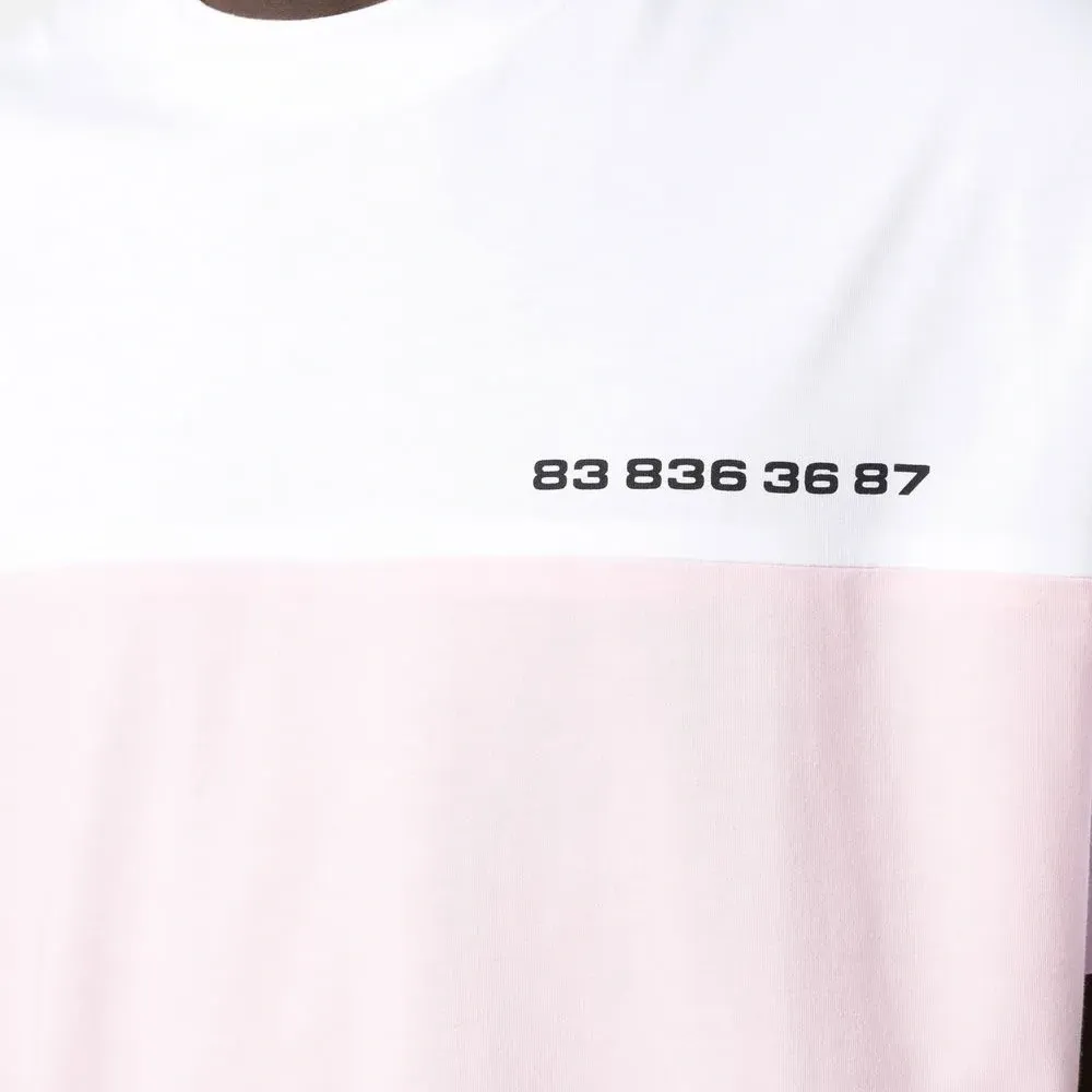 Футболка в стиле колор-блок с логотипом