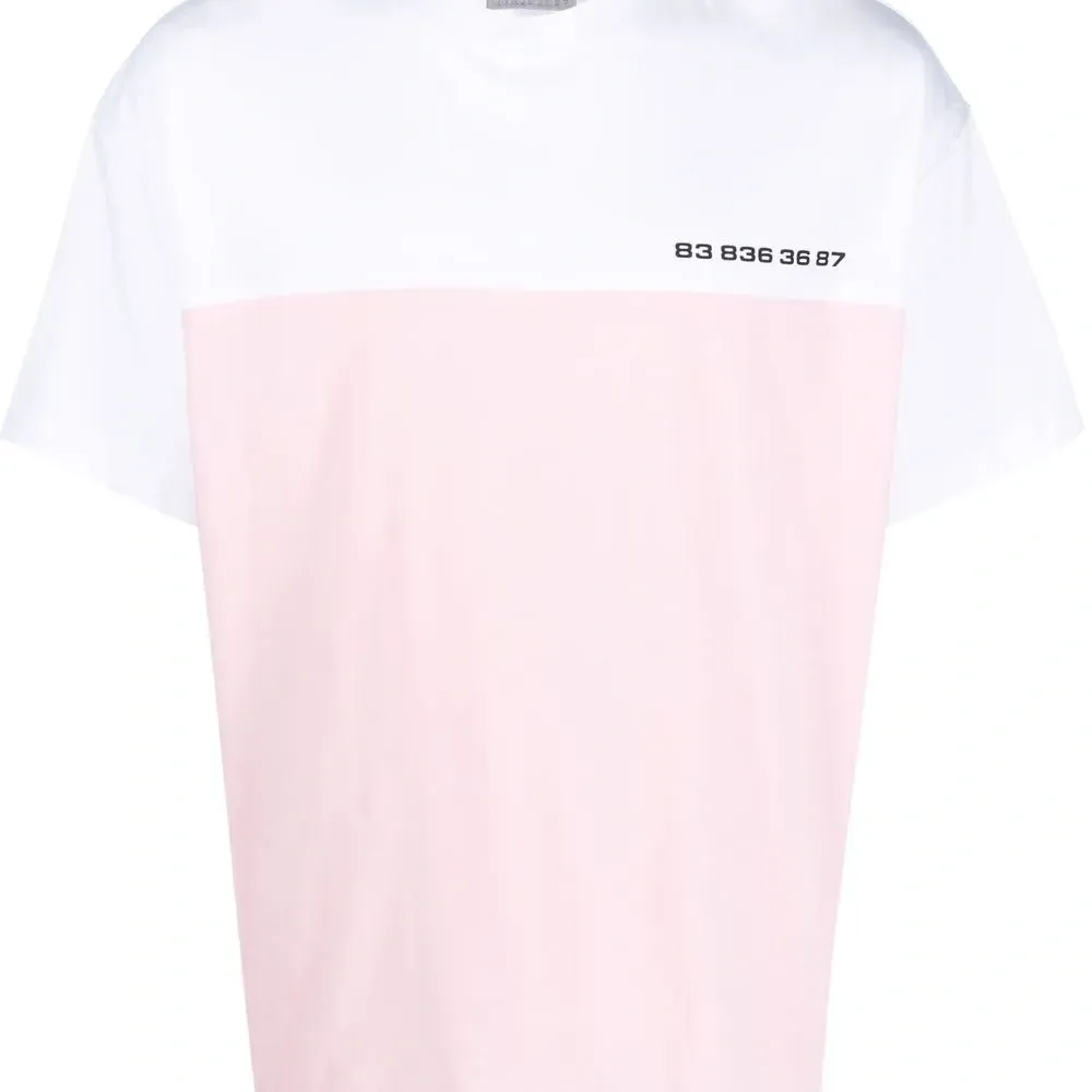 Футболка в стиле колор-блок с логотипом