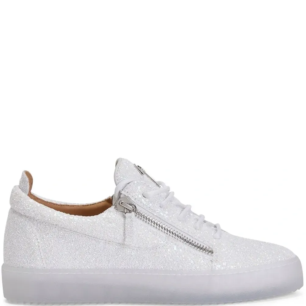 Кеды с блестками и молниями