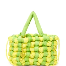 Плетеная сумка-ведро