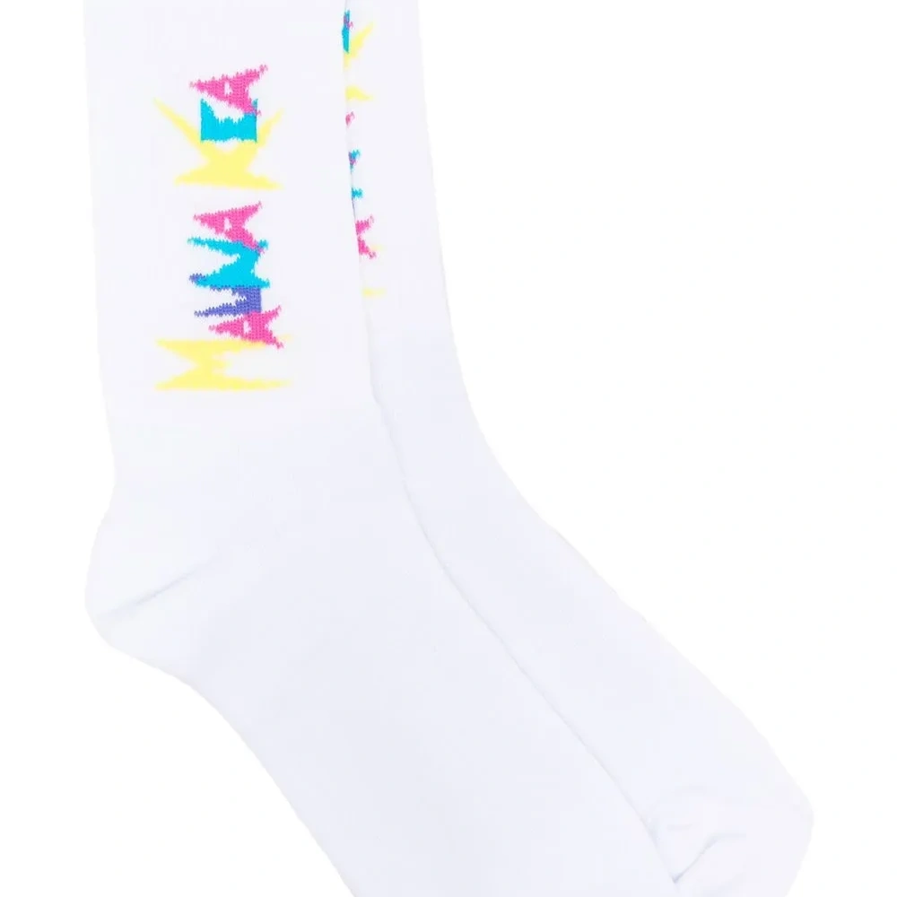 Носки вязки интарсия с логотипом