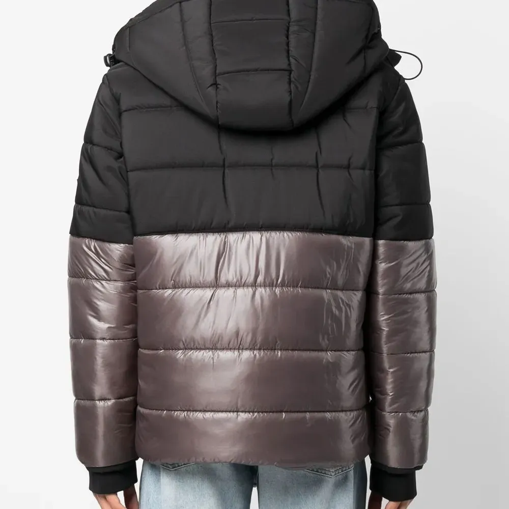 Пуховик в двух тонах