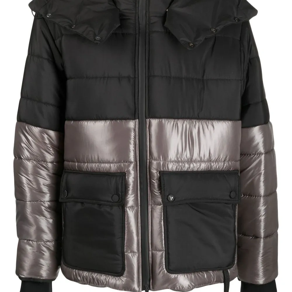 Пуховик в двух тонах