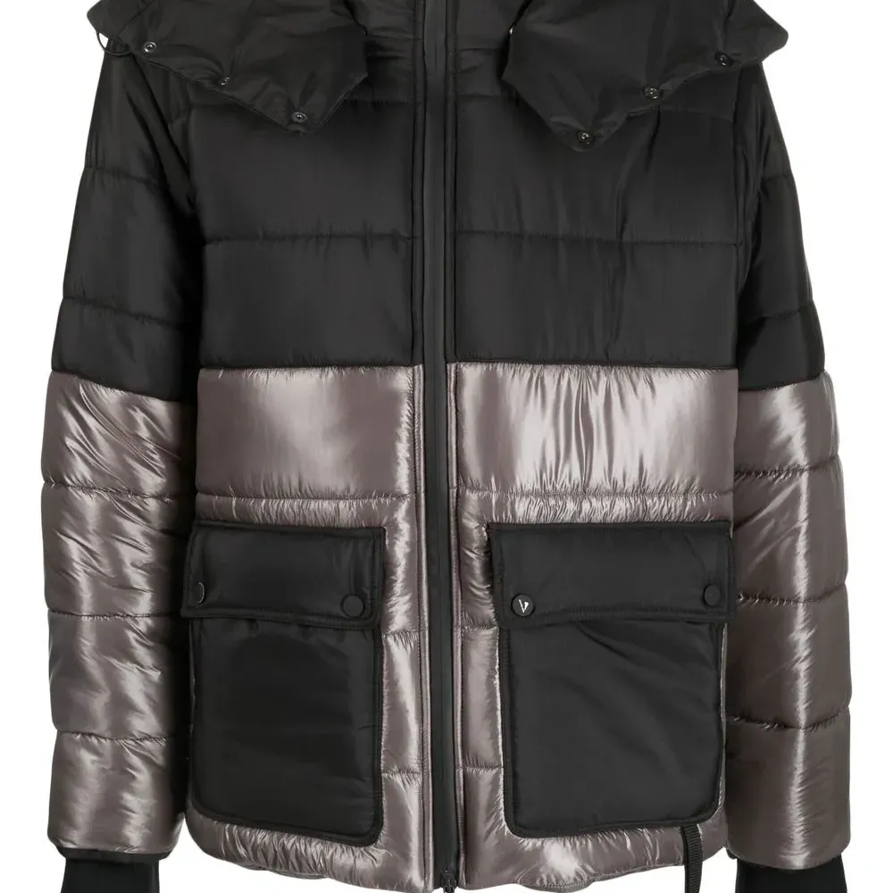 Пуховик в двух тонах