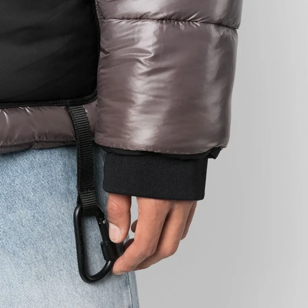 Пуховик в двух тонах