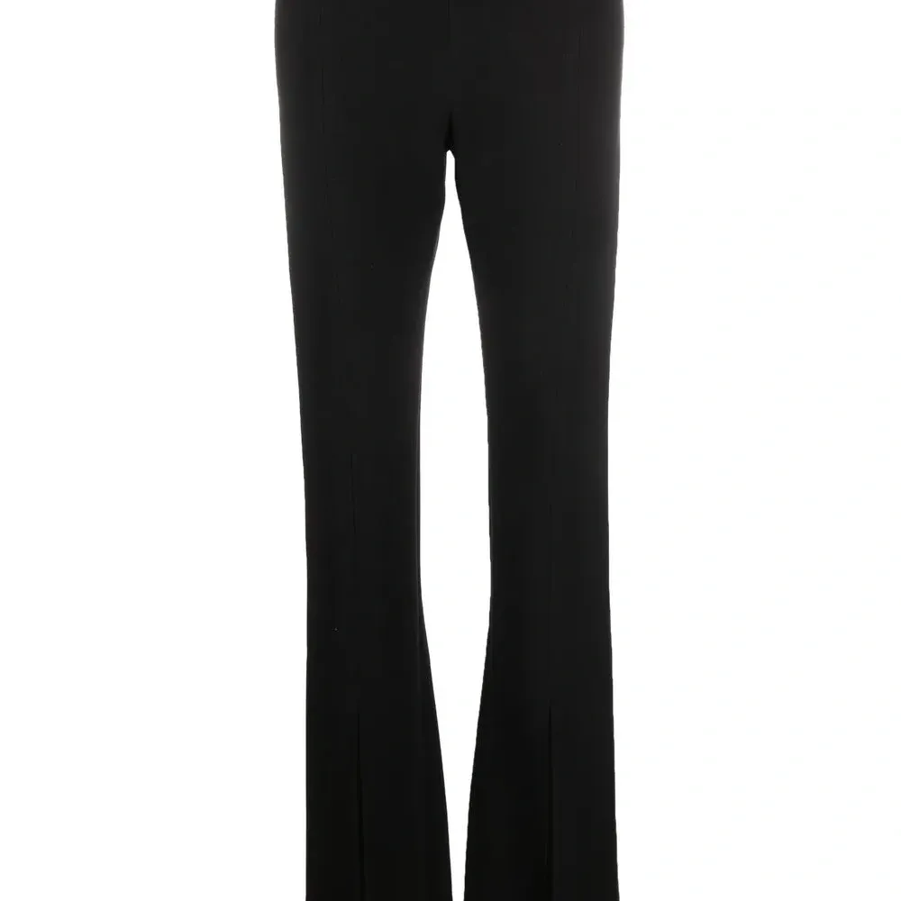 Брюки с завышенной талией и разрезами