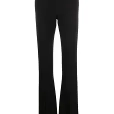 Брюки с завышенной талией и разрезами