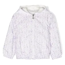 Куртка на молнии с капюшоном и логотипом