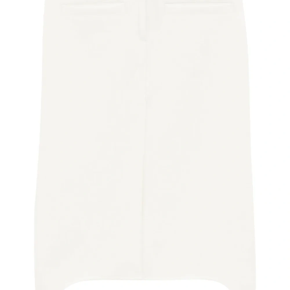 Твиловая юбка миди с подтяжками