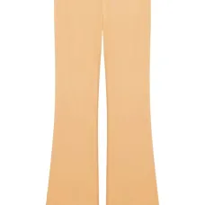 Расклешенные брюки с вышитым логотипом