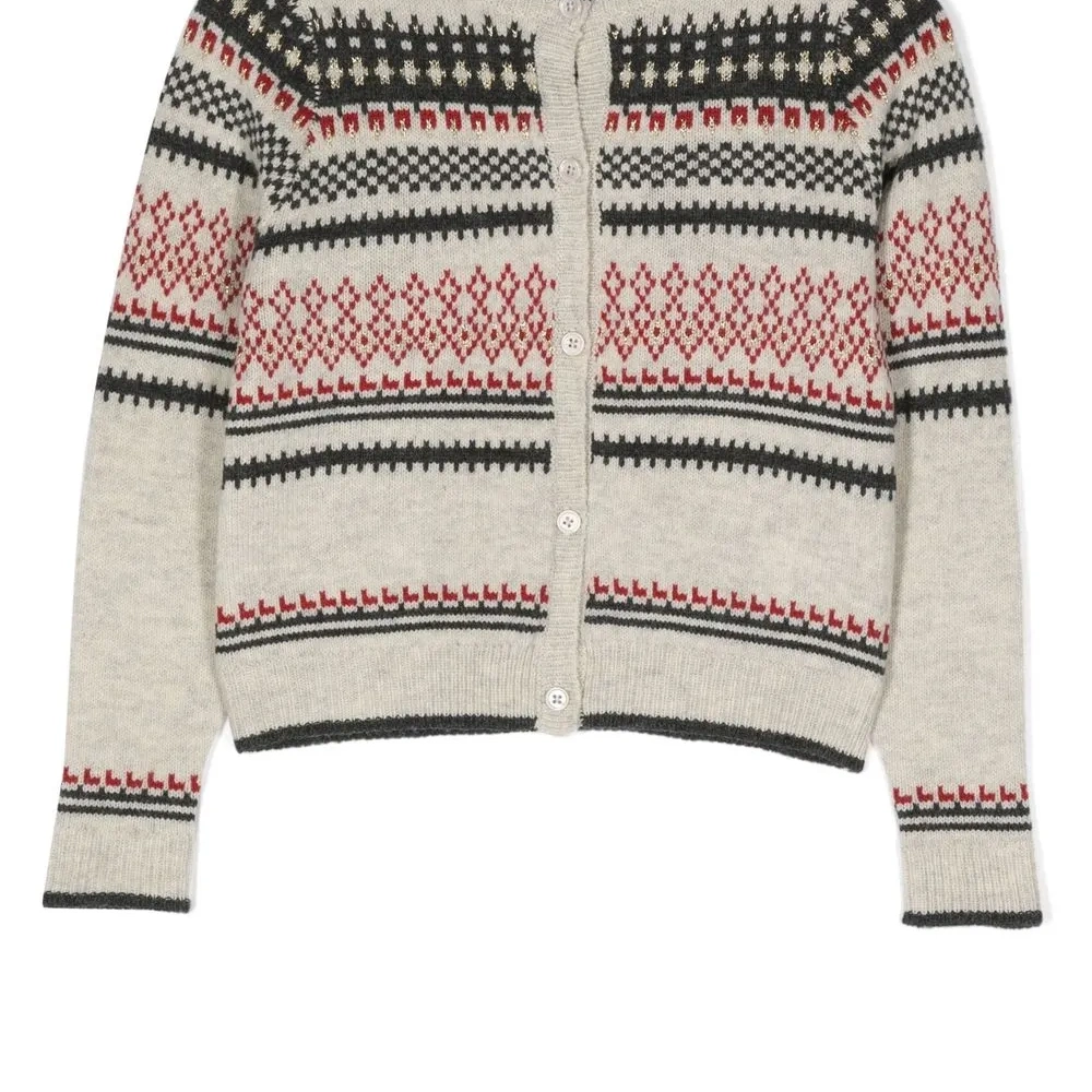 Кардиган вязки интарсия