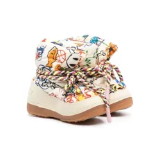 Стеганые ботинки с принтом Стеганые ботинки с принтом